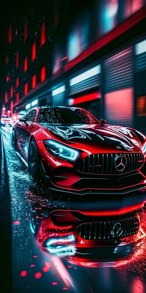 Carro Mercedes personalizado e esportivo AMG GT para papel de parede