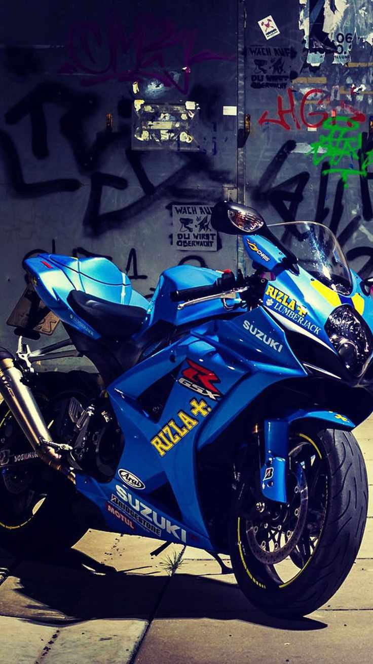 SUZUKI GSX-R1000! Moto Personalizada Azul