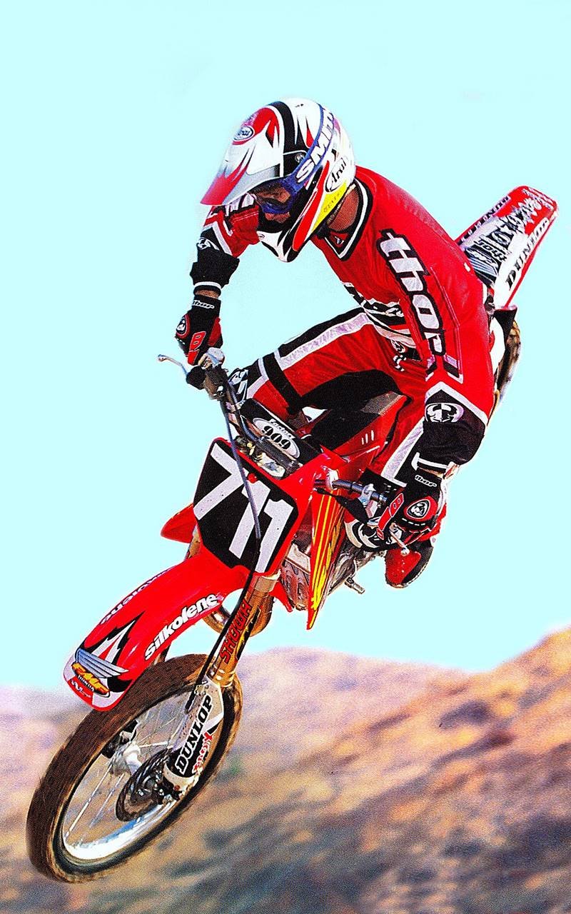 Wallpapers Moto raly cor vermelha