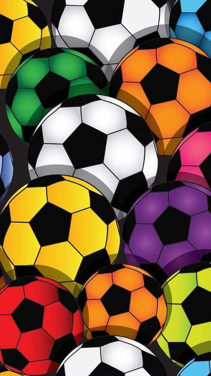Bolas de Futebol Coloridas