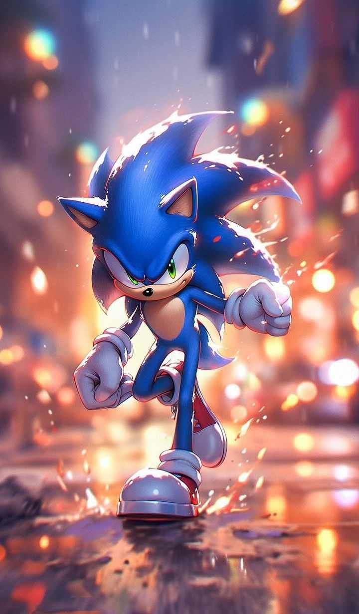 Personagem Sonic de jogos de videogame