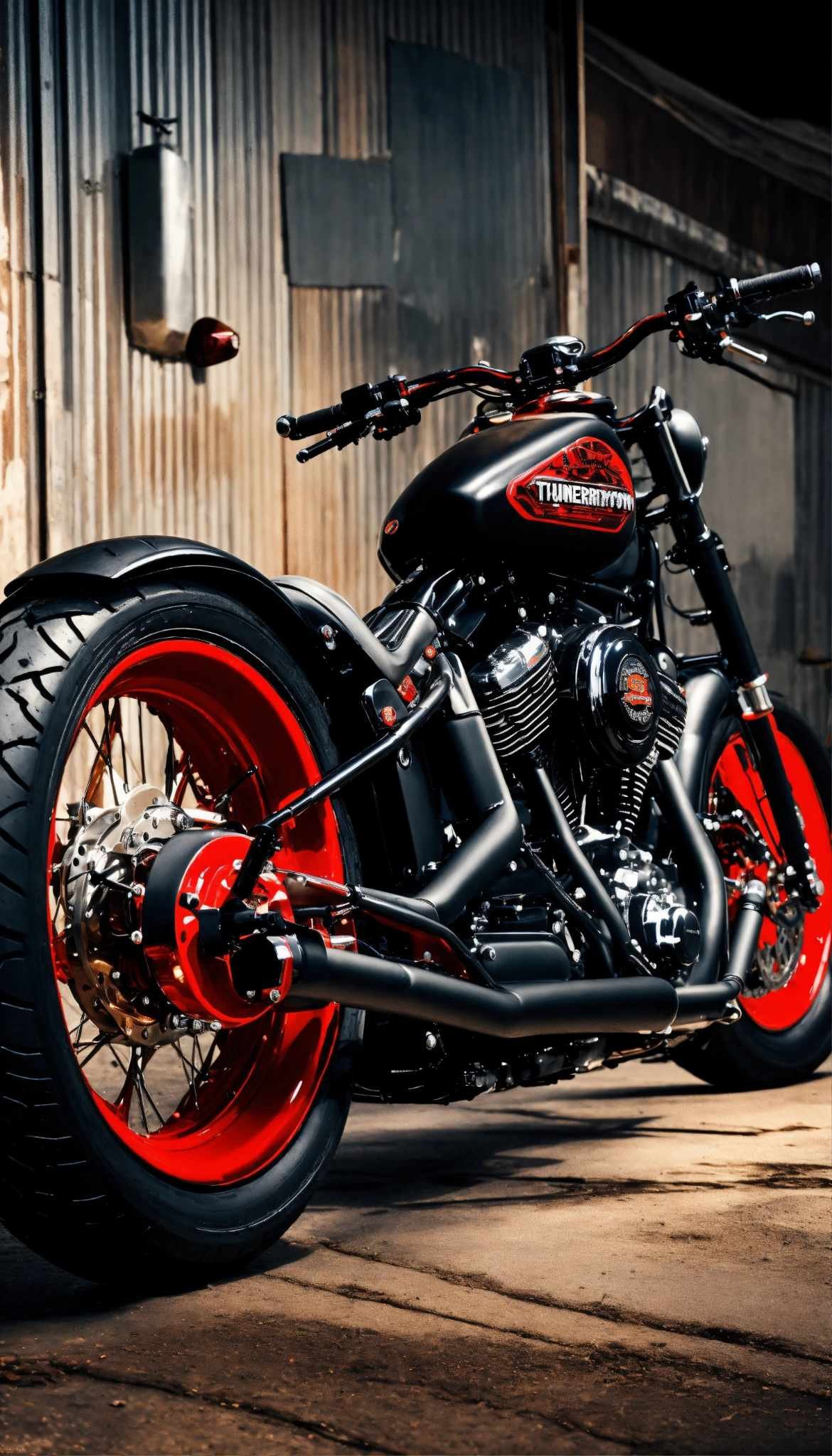 Modelo de moto harley-davidson bobber slim panheed