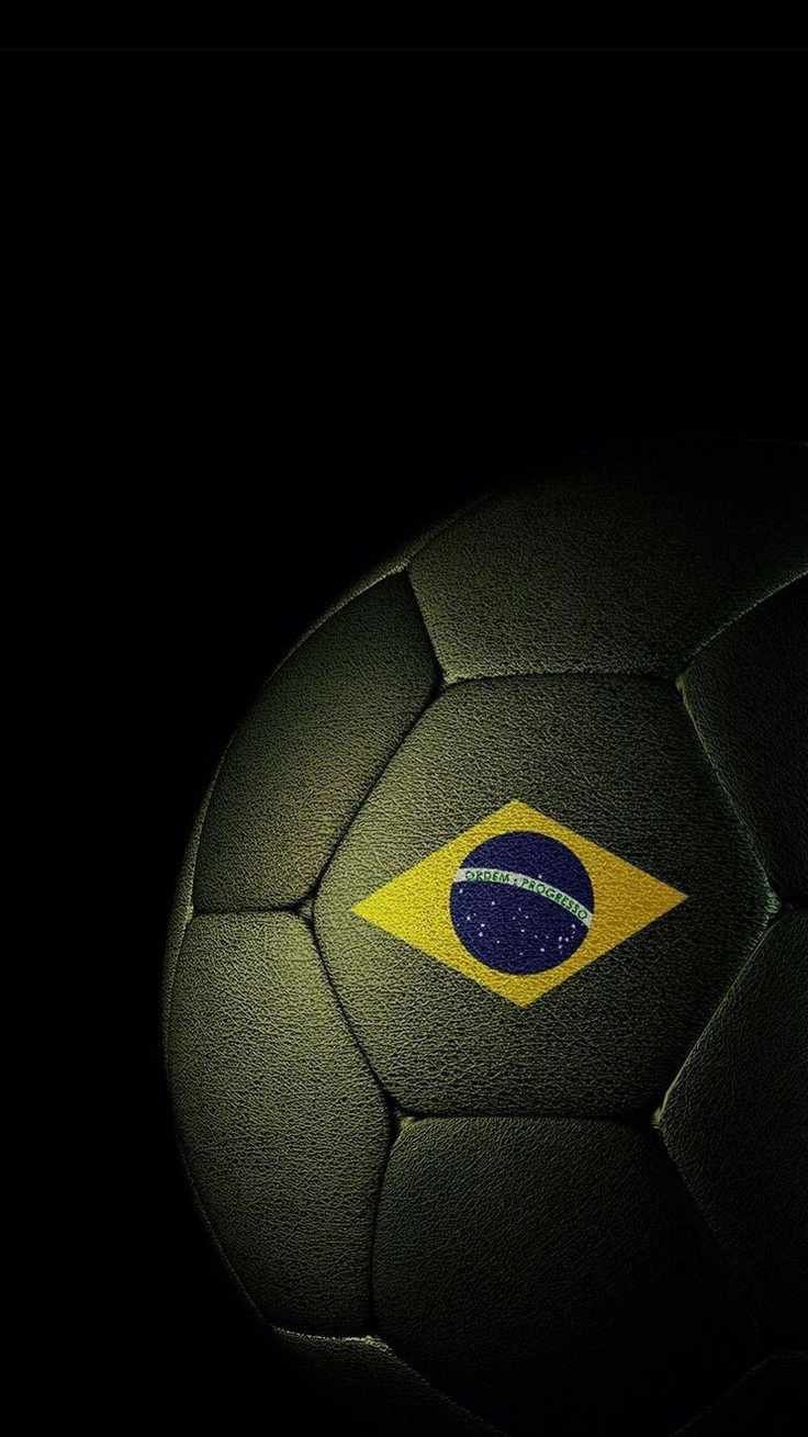 Bola de Futebol com a Bandeira brasileira